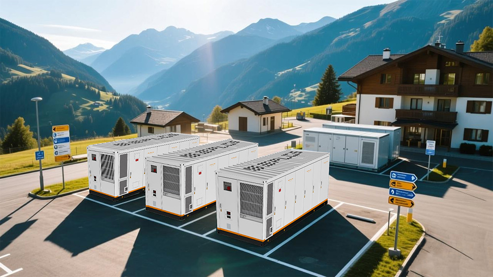 Système de stockage d'énergie pour les camps touristiques de montagne